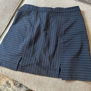 Cooperative Blue Mini Pencil Skirt with Slit
